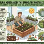 What are the most necessary base tools required to start a natural home garden this spring?