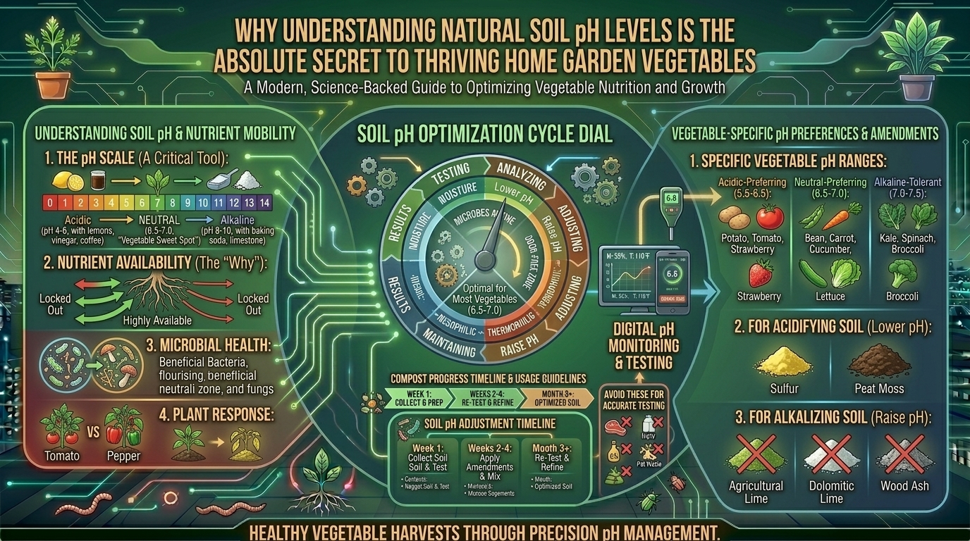 Why understanding natural soil pH levels is the absolute secret to thriving home garden vegetables.
